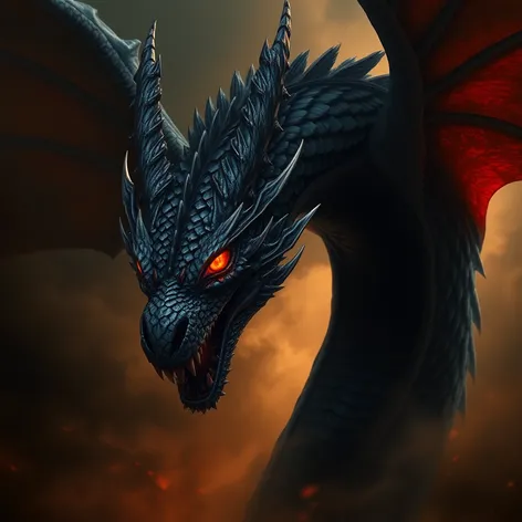 black dragon fantasy art