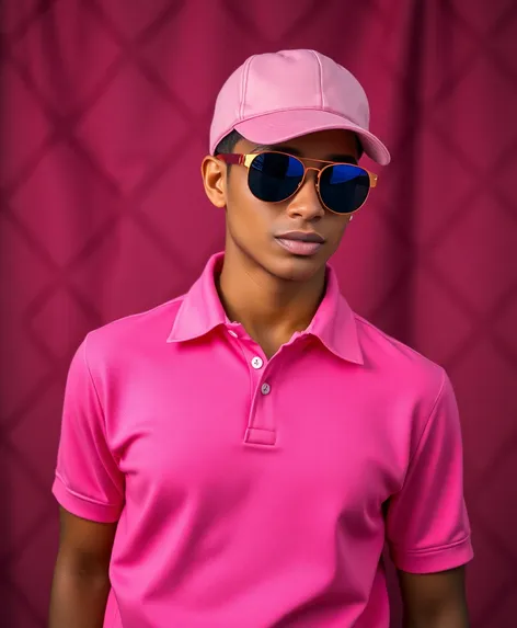 pink polo set