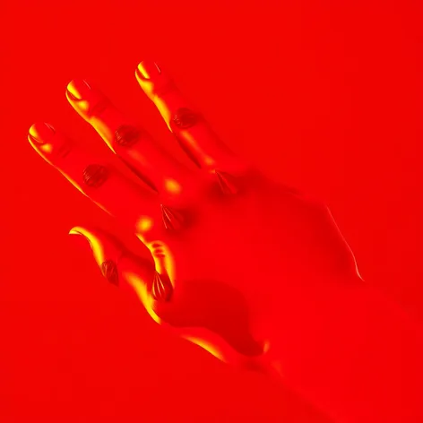 aesthetic red hand gif