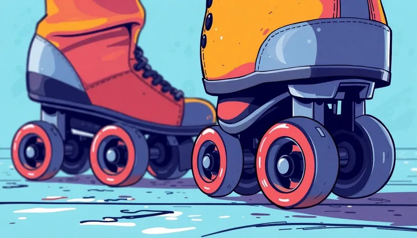 drawing rollerskater clipart view