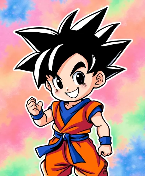 sketch kid goku drawing