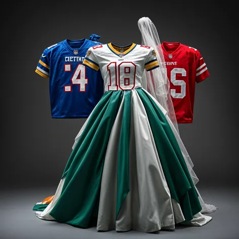 NFL jersey wedding dress