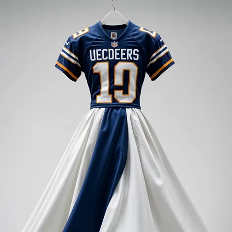 NFL jersey wedding dress