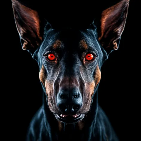 scary doberman