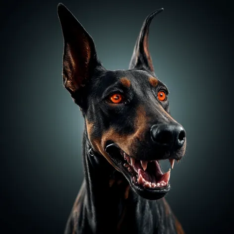 scary doberman