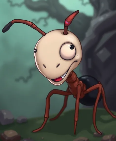 weird cartoon big ant