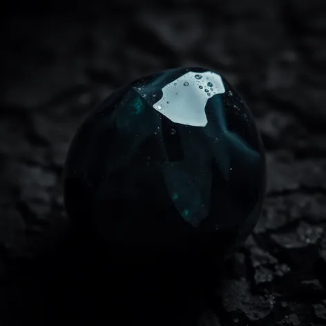 black opalescent stone