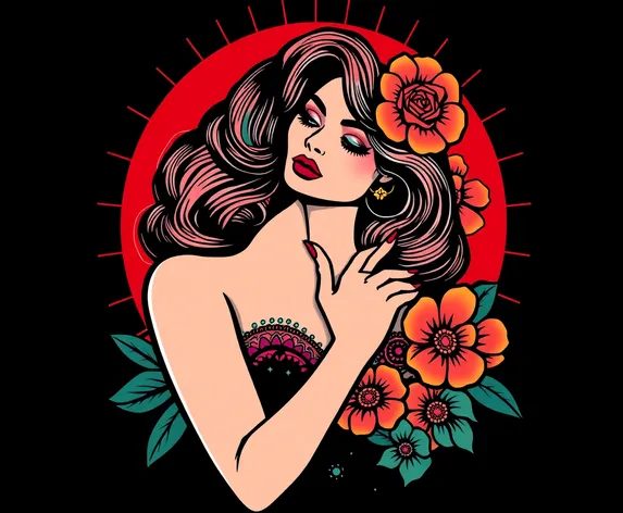 pin up flash tattoo