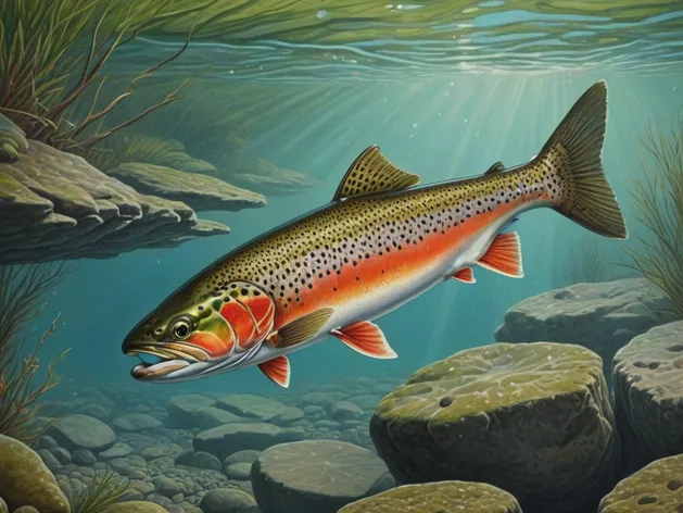 trout drawing