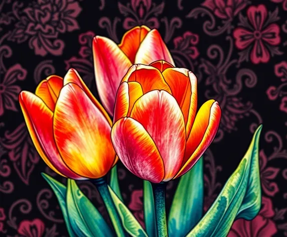 tattoo tulips design