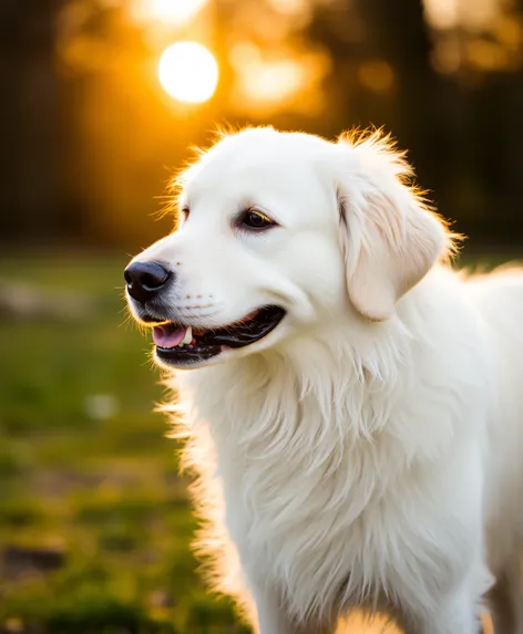 golden retriever white