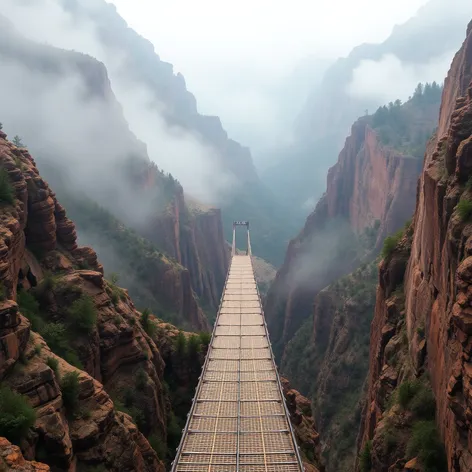 bear canyon suspension bridge