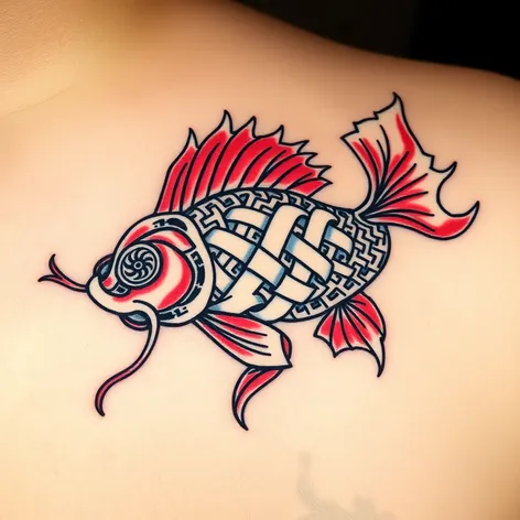 chinese knot fish tattoo