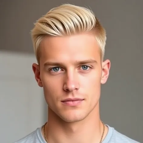 short hairstyles men blonde