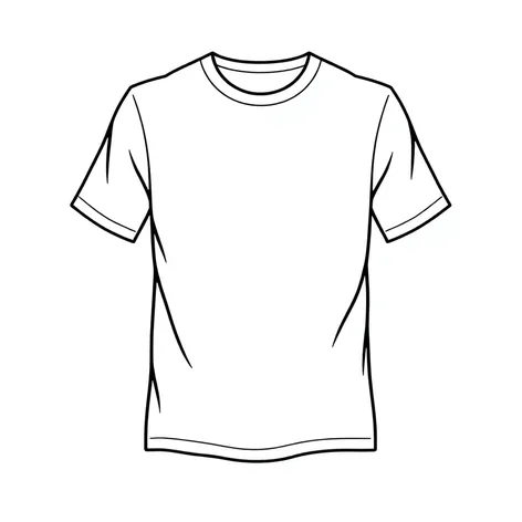 outline of t shirt