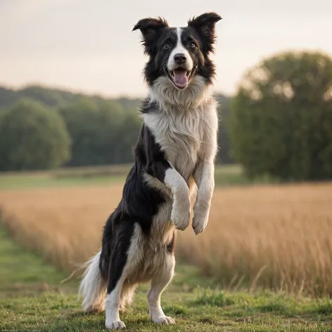 Male border collie standing