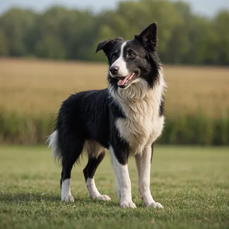 Male border collie standing