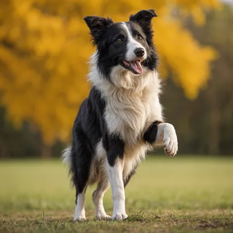 Male border collie standing