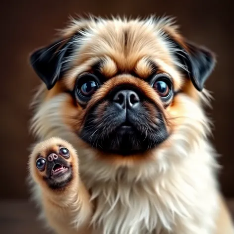 long haired pug