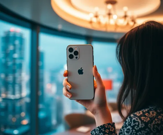 woman holding new iphone