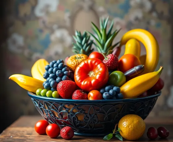 fruit bowl coloring pages