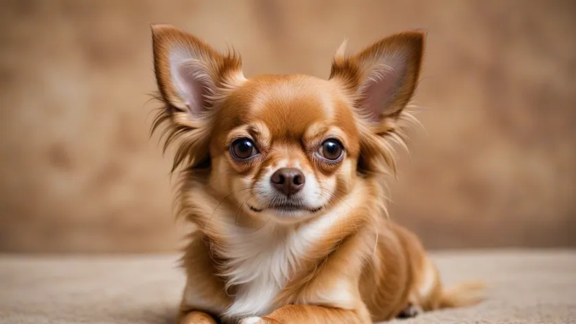 brown long haired chihuahua