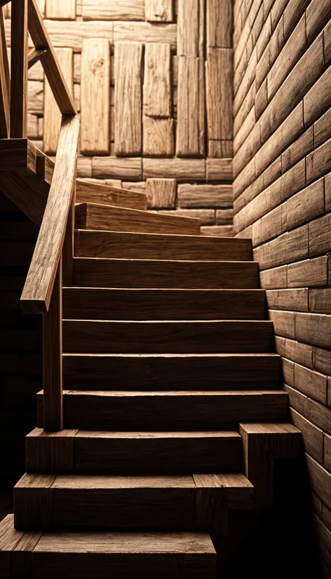 wood stable stair minectraft