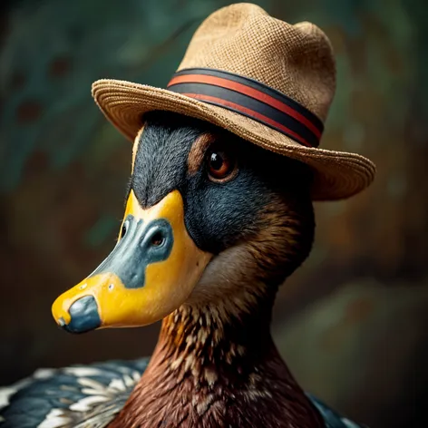 duck with hat