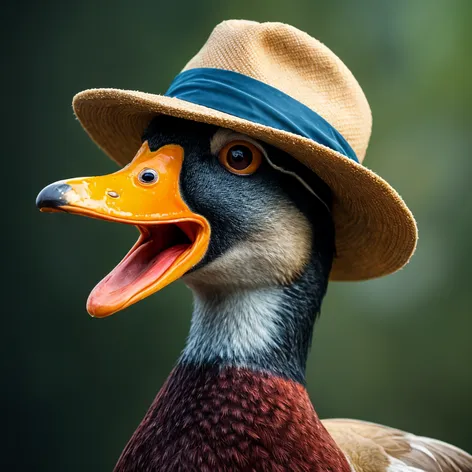 duck with hat