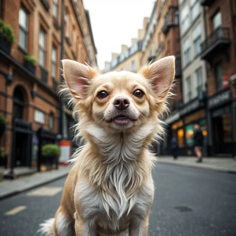 Blonde long haired chihuahua