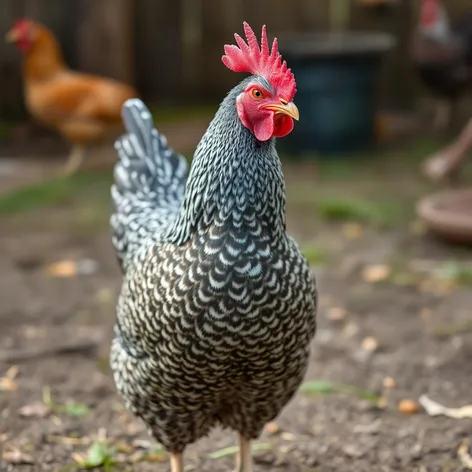 blue laced wyandotte chicken