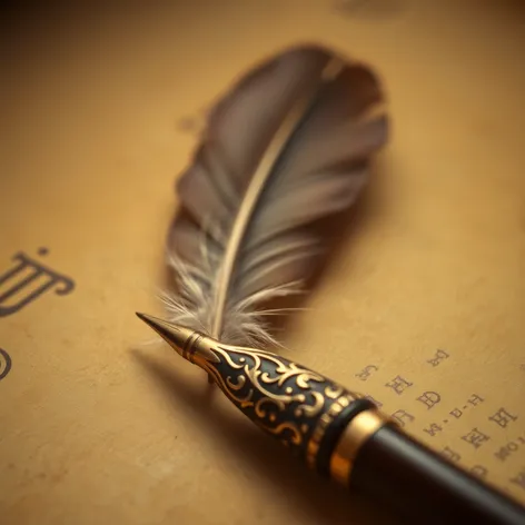 old feather pen