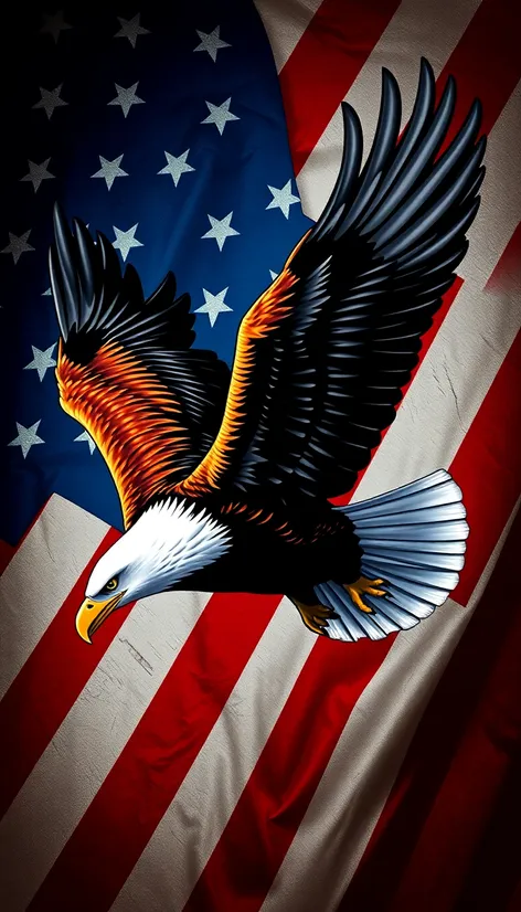 american flag background with