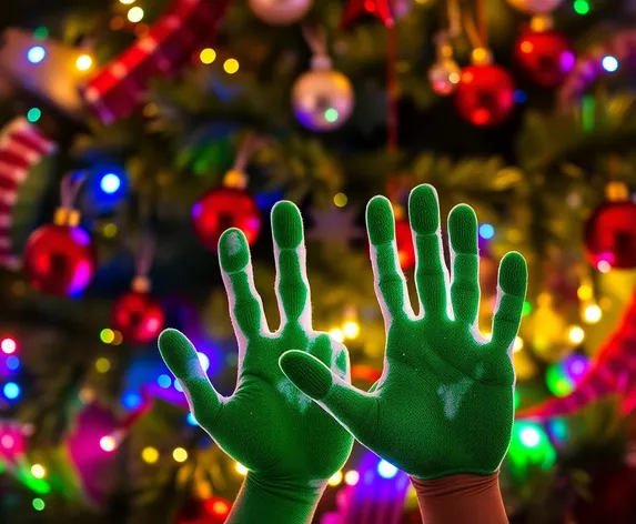 handprint xmas trees