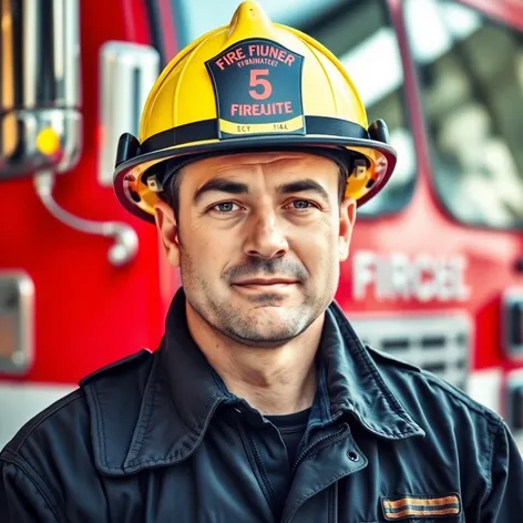 fireman with hat