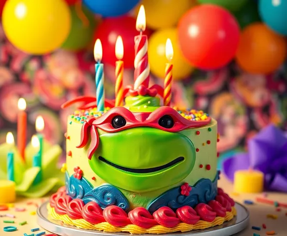 ninja turtle birthday cake