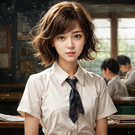 A korean school girl