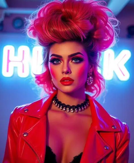 1980s makeup and hair