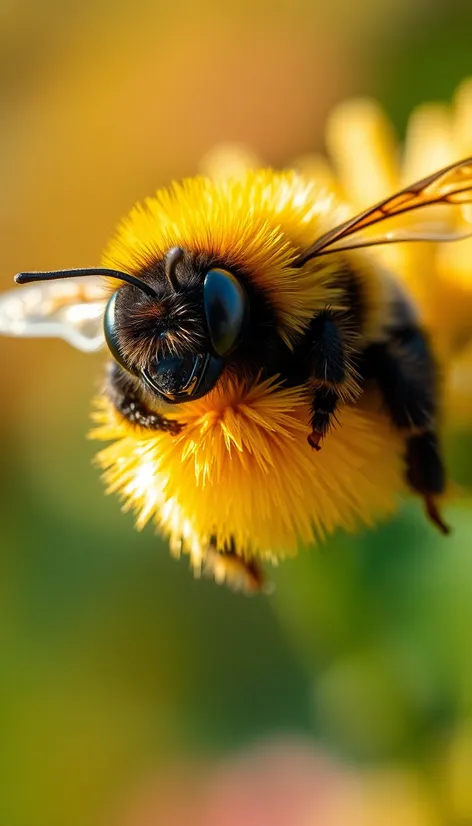 fluffy cute bee