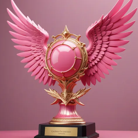 big pink detailed trophy