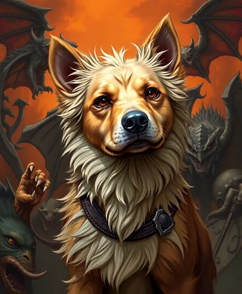 dnd dog art