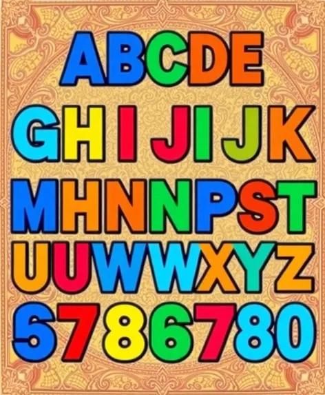 alphabet chart