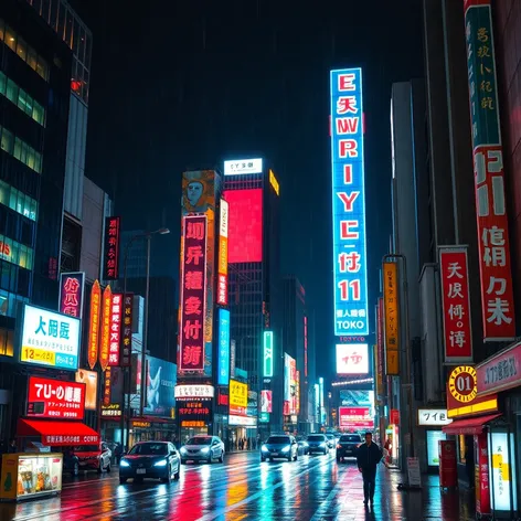 neon nightlife japan