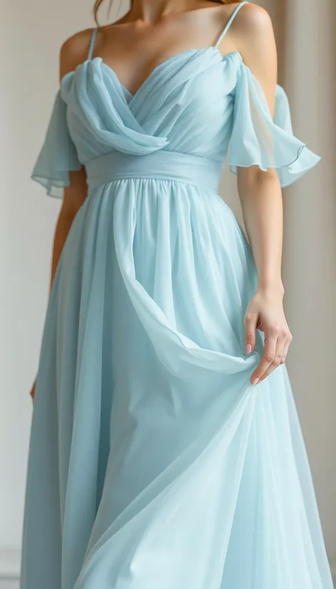 pastel blue dress