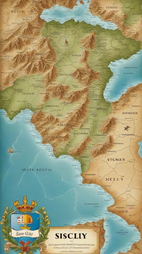 map of sicily