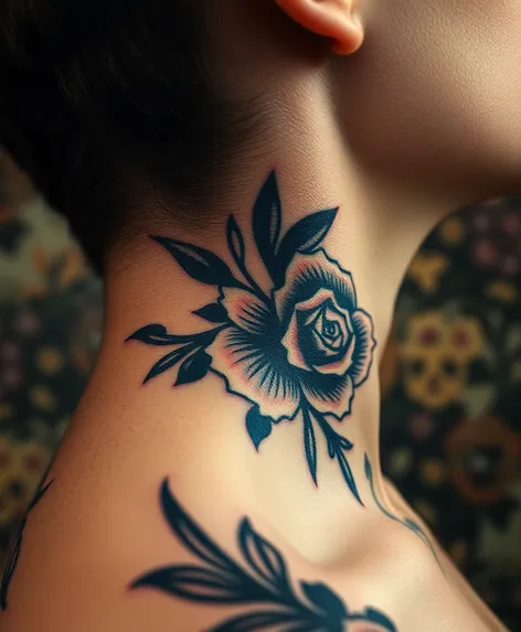 tattoo side of neck