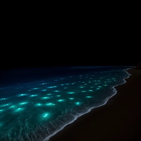 bioluminescent beach