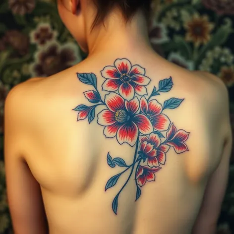 tattoo flowers on back