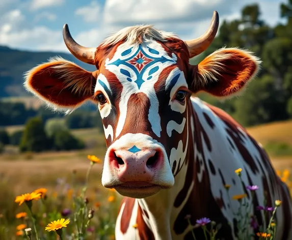 cow face paint