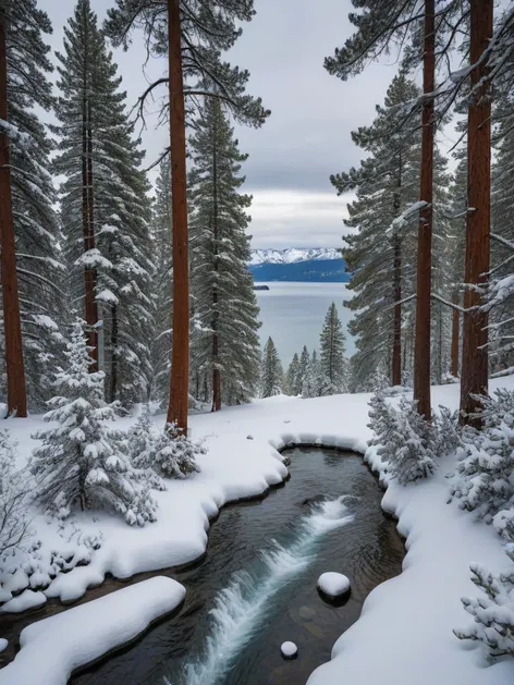 lake tahoe snow pictures